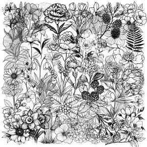 Transparante Stickers bloemen & planten