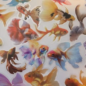 Transparante stickers vissen – 10 stuks per zakje