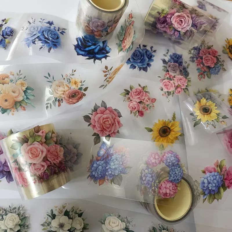 Pet tape bloemencollectie