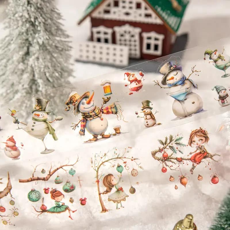 PET Tape Rollen – Kerstmis Collectie 6 Varianten - Afbeelding 4